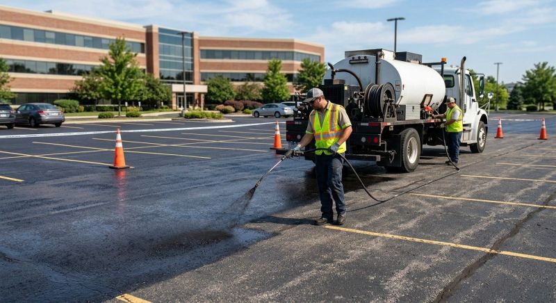 Asphalt Parking Lot Sealing in Grand Rapids, MI
